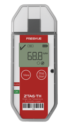Single-use temperature & humidity data logger - ZTAG-TH