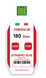 Single-use temperature data logger (without screen) - ZTAGPRO-EUS